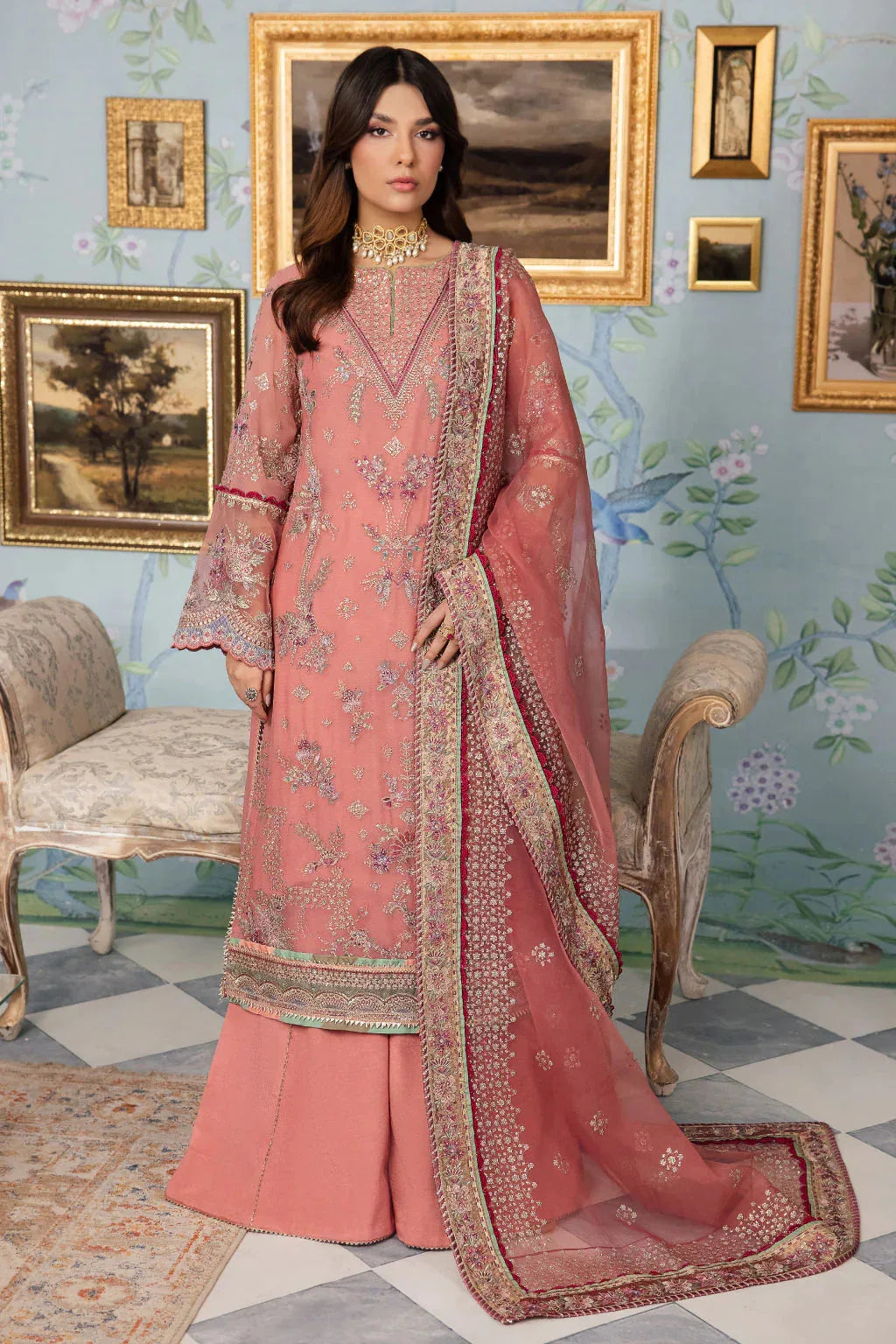 Iznik | Chinnon Chiffon | CC-35 DAREEN - Aqsa Fabrics
