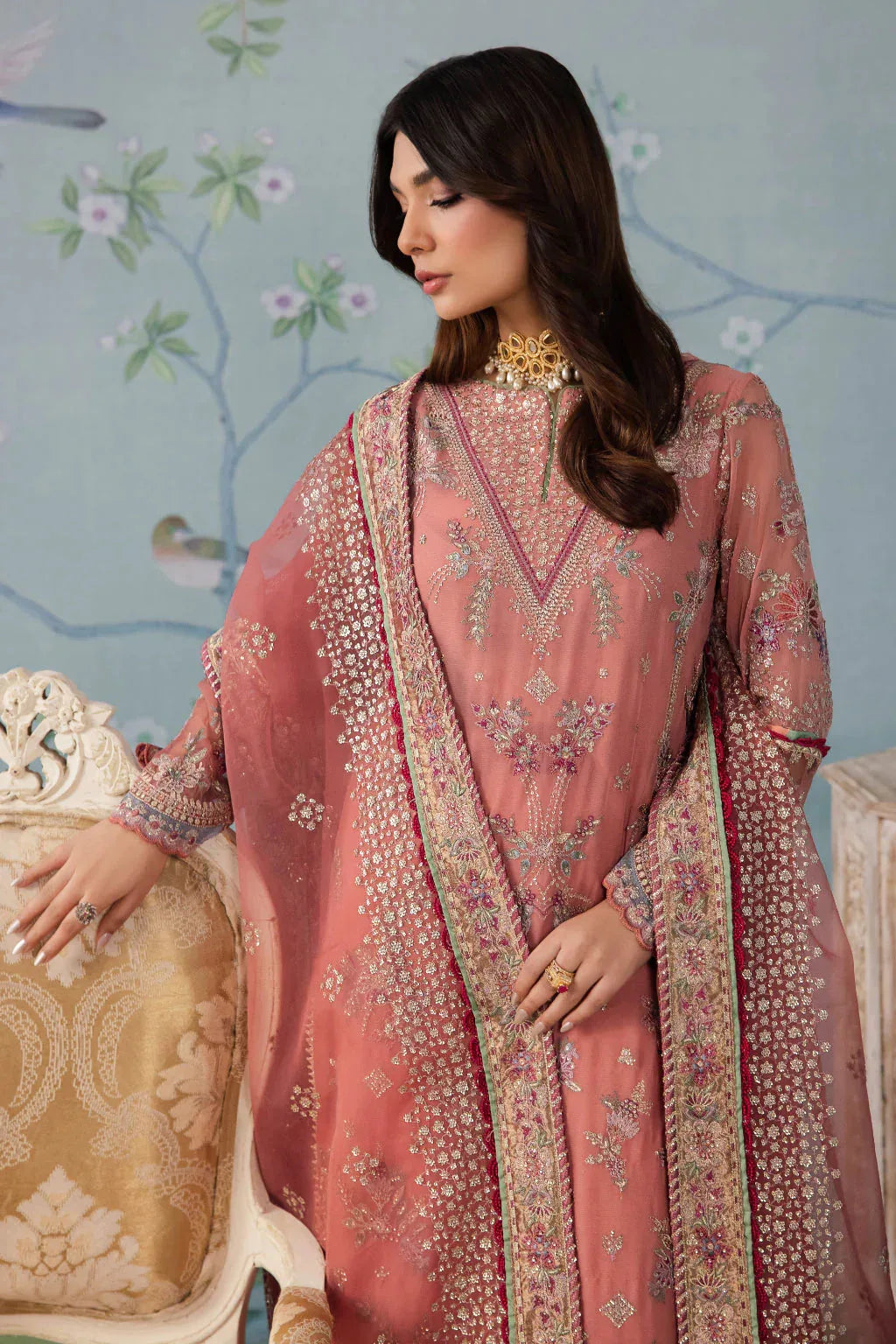 Iznik | Chinnon Chiffon | CC-35 DAREEN - Aqsa Fabrics