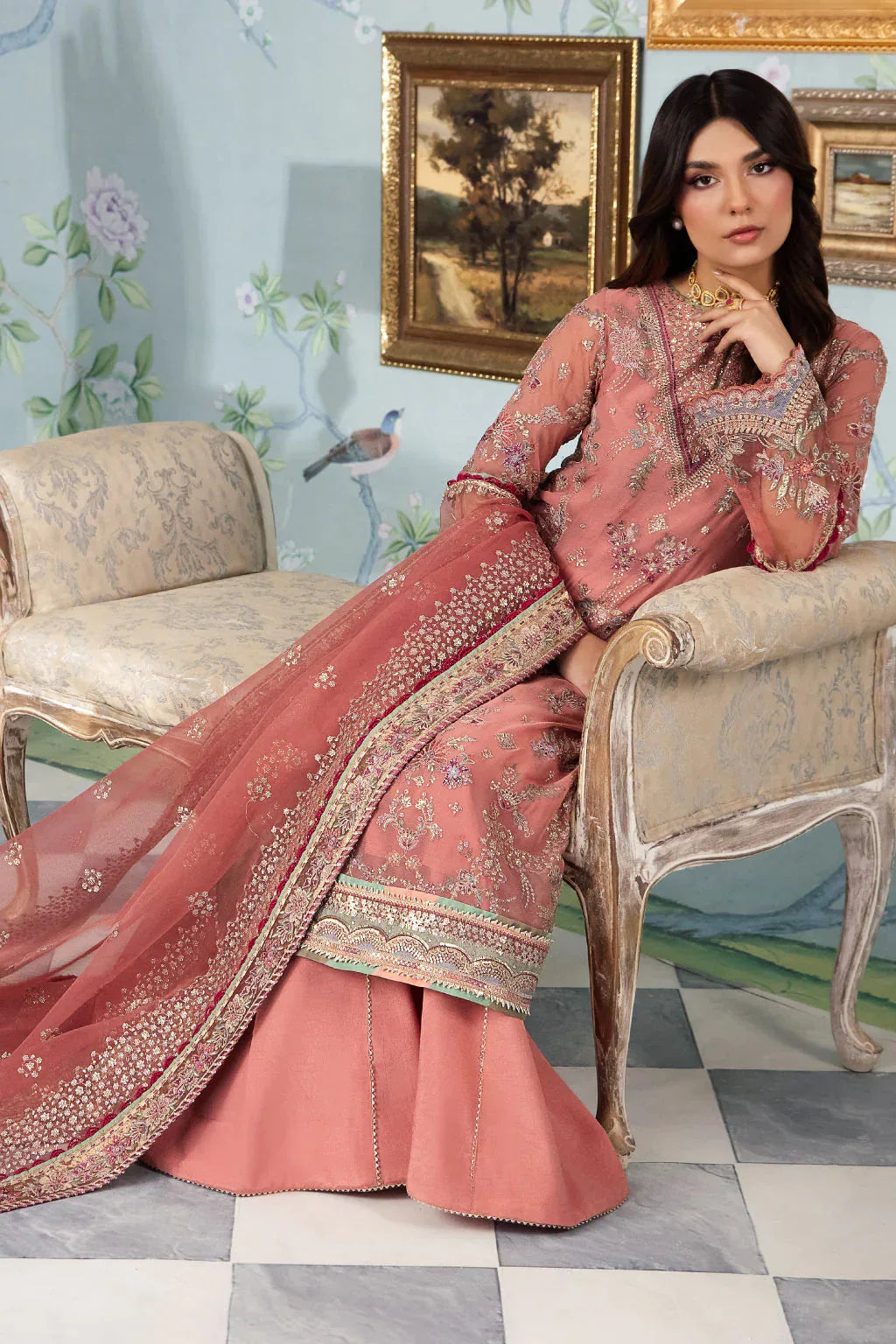 Iznik | Chinnon Chiffon | CC-35 DAREEN - Aqsa Fabrics