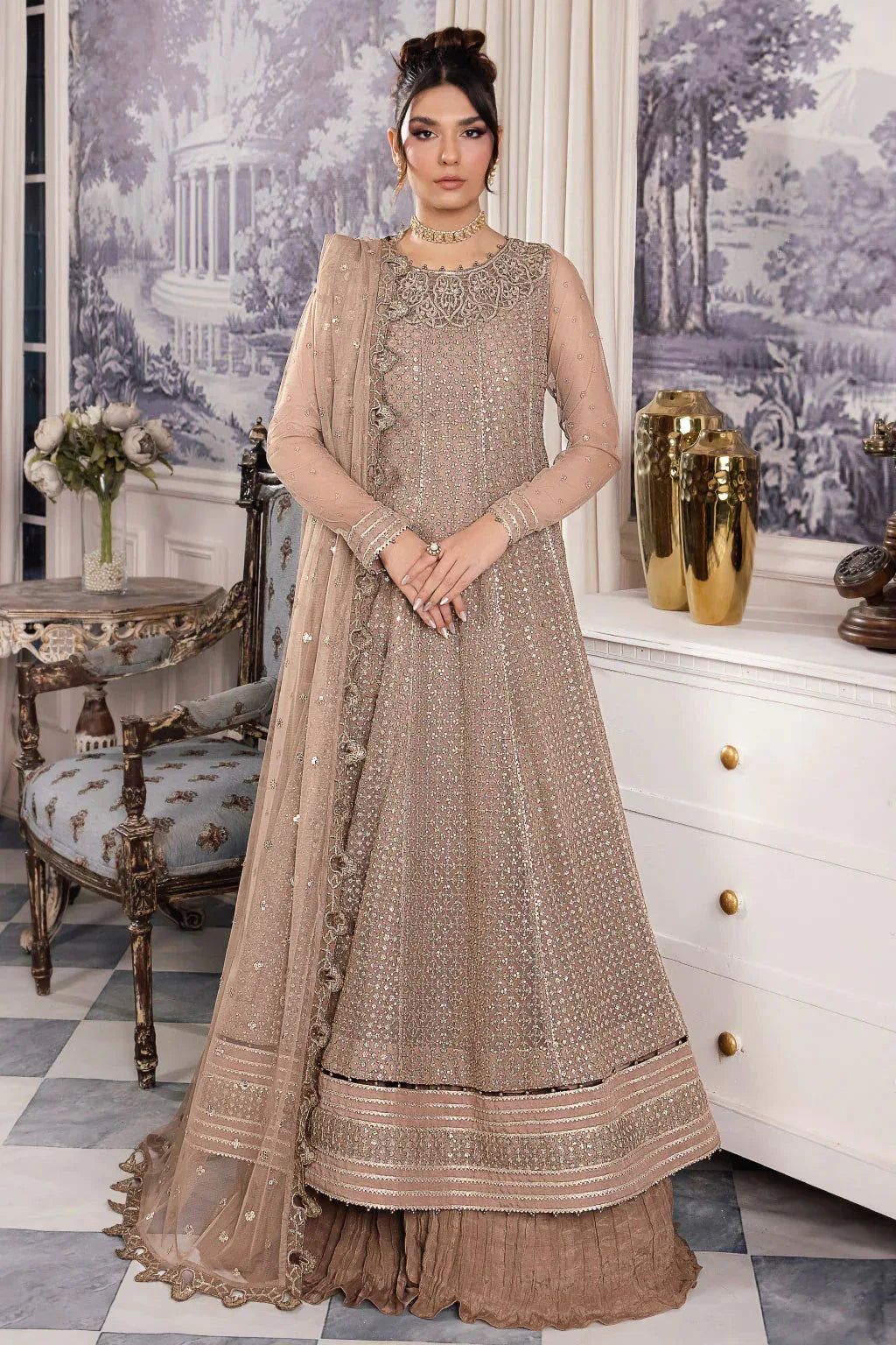 Iznik | Chinnon Chiffon | CC-36 DAMIYAH - Aqsa Fabrics