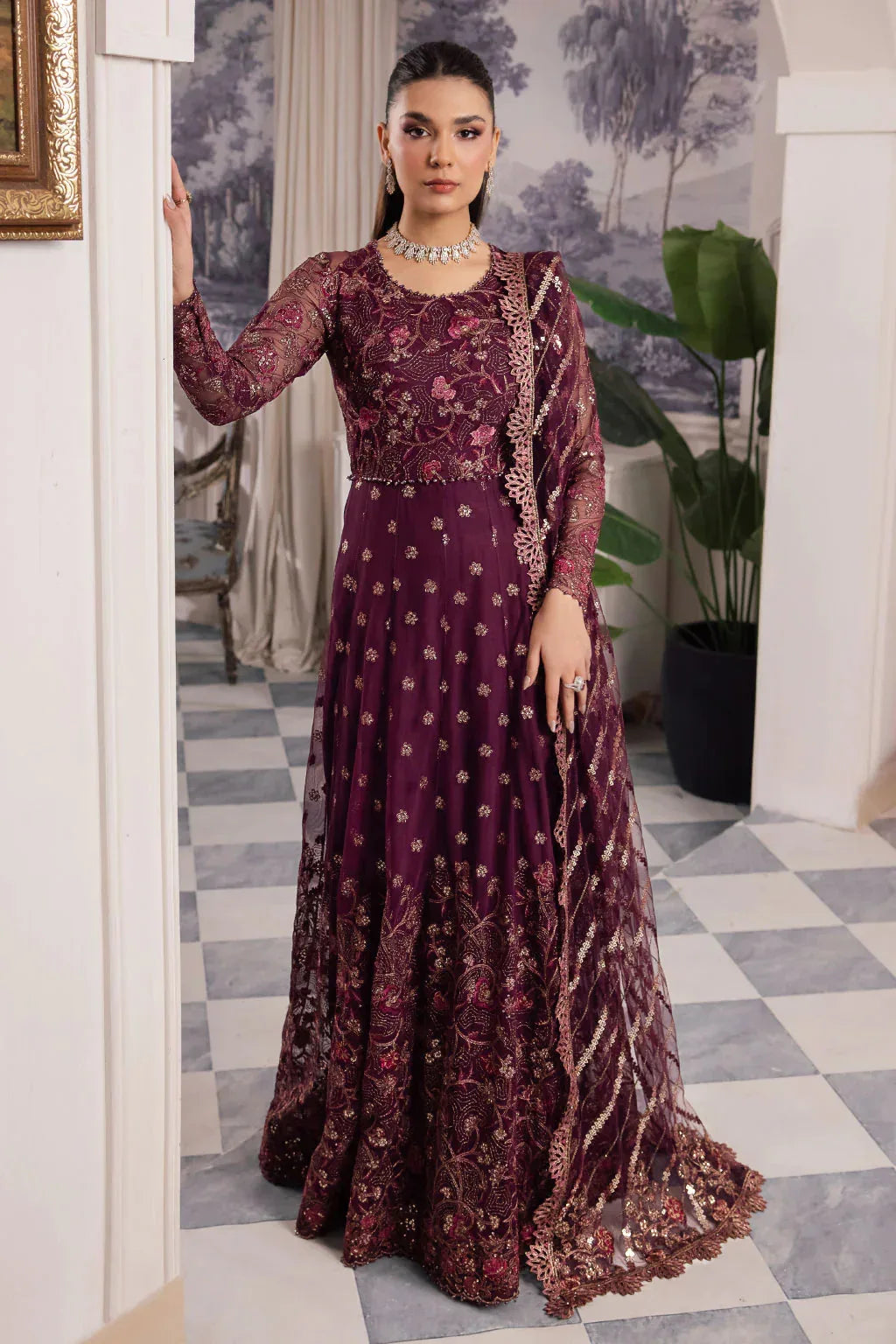 Iznik | Chinnon Chiffon | CC-37 AIDA - Aqsa Fabrics