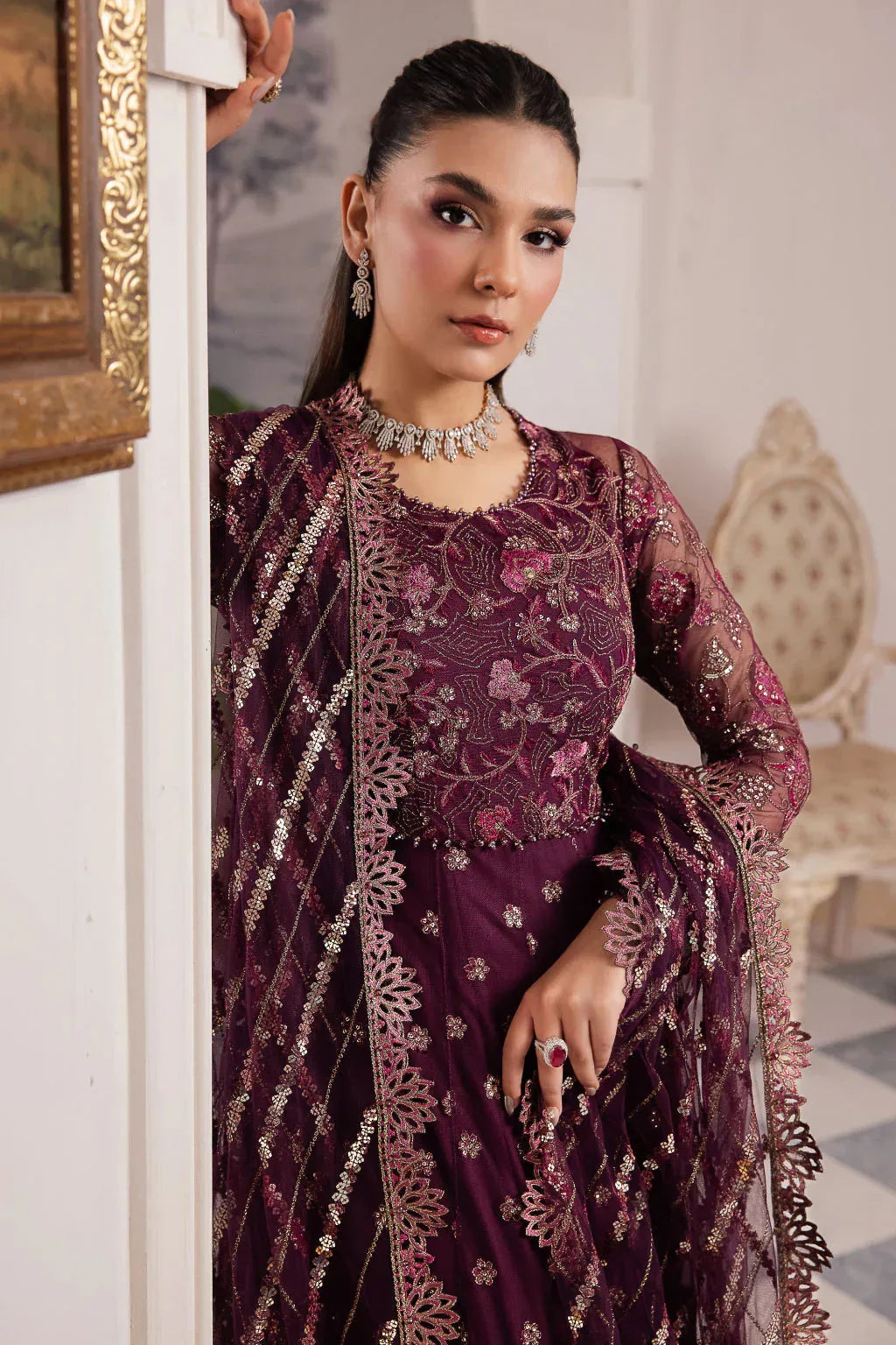 Iznik | Chinnon Chiffon | CC-37 AIDA - Aqsa Fabrics