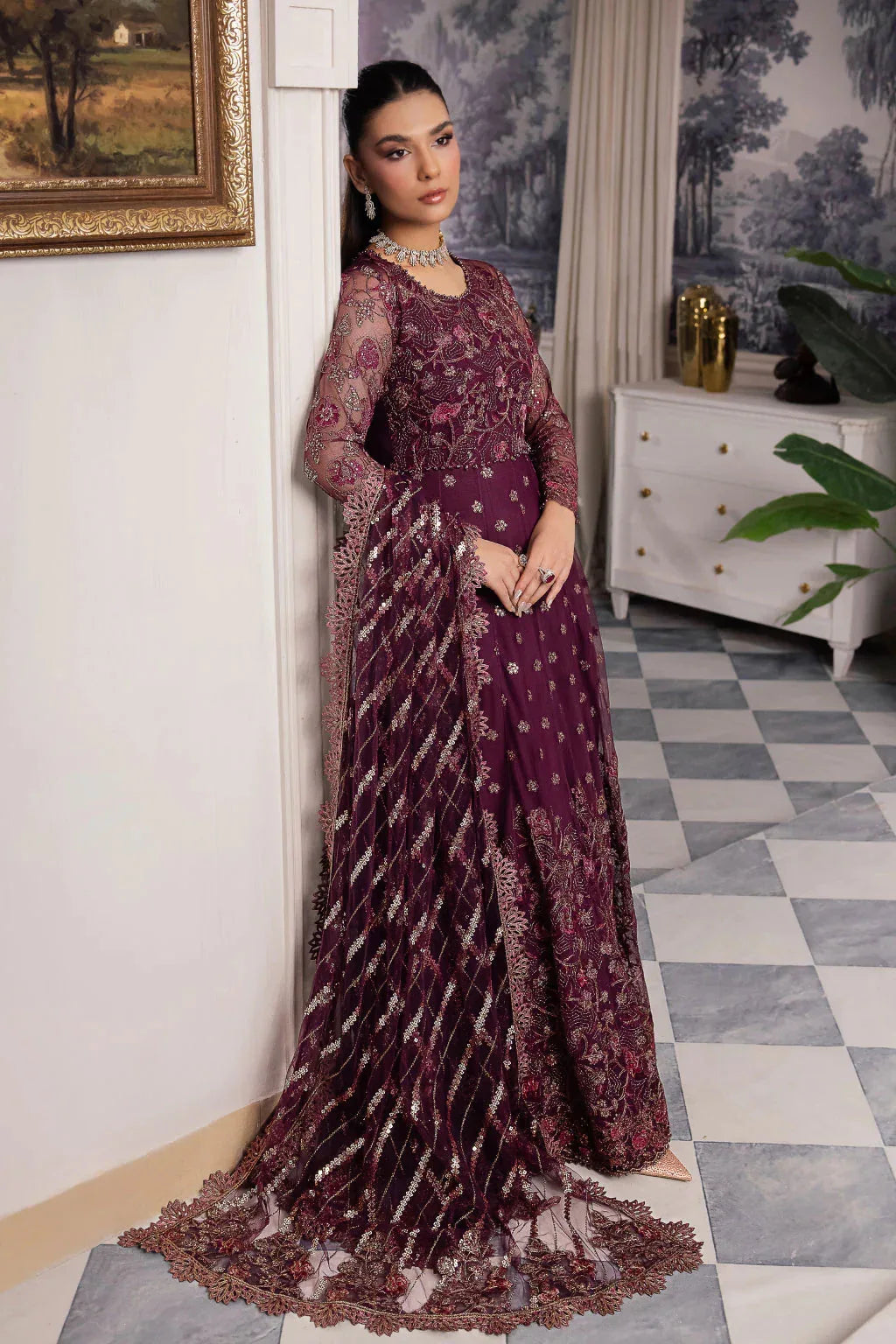 Iznik | Chinnon Chiffon | CC-37 AIDA - Aqsa Fabrics