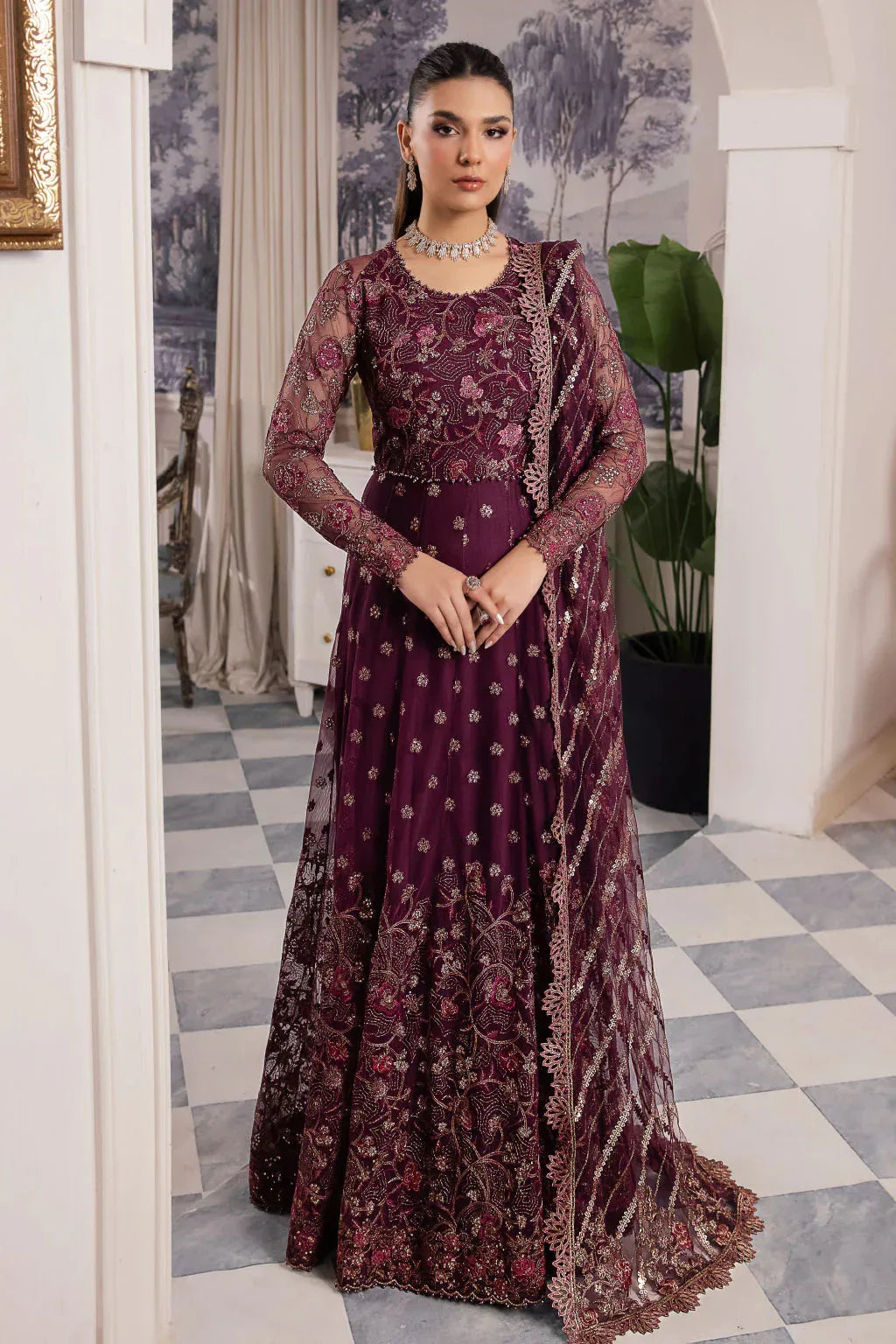 Iznik | Chinnon Chiffon | CC-37 AIDA - Aqsa Fabrics