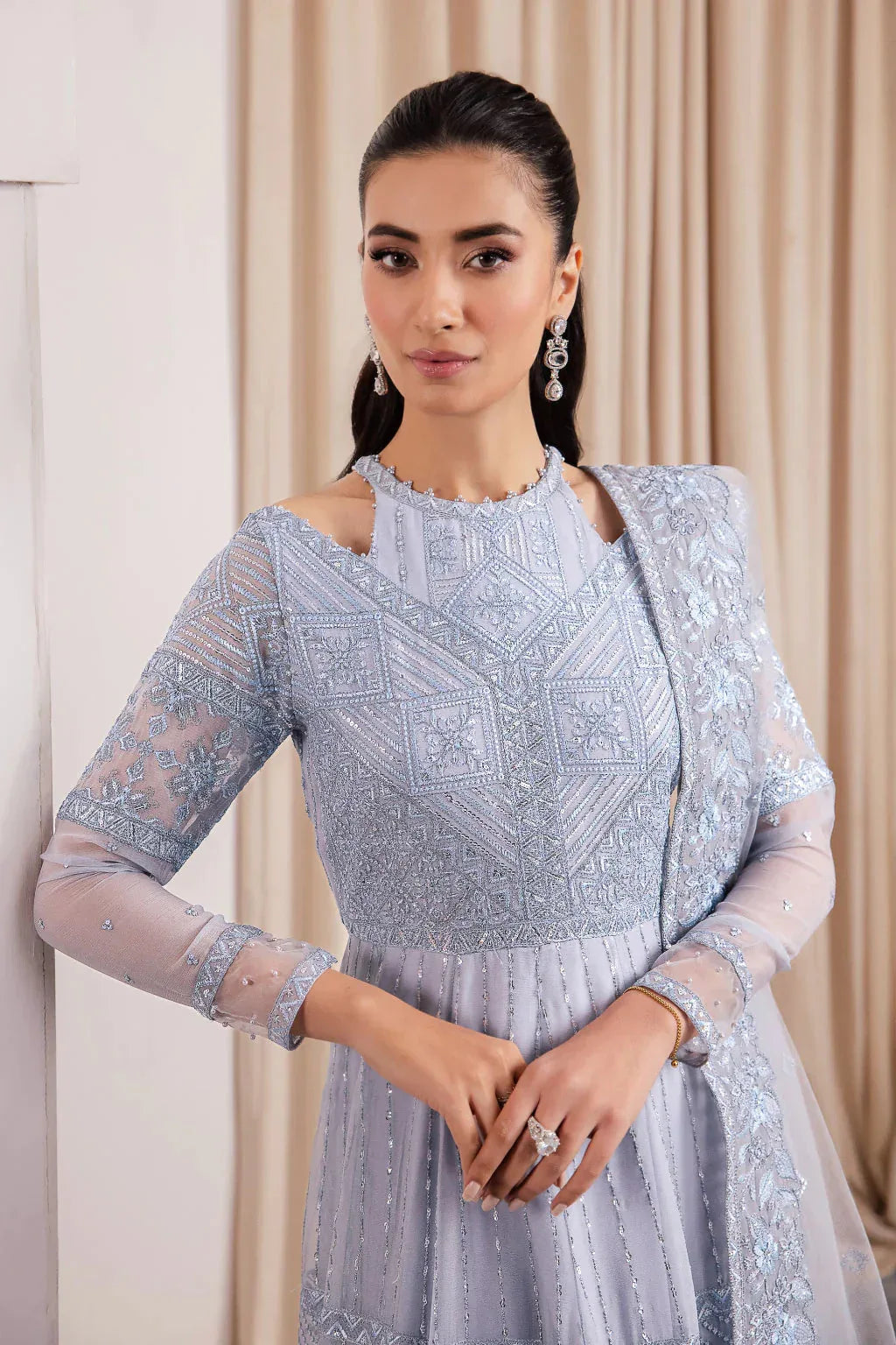 Iznik | Chinnon Chiffon | CC-38 IZARA - Aqsa Fabrics