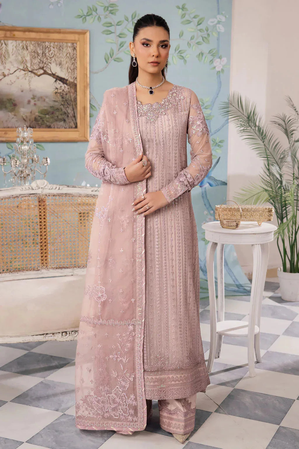 Iznik | Chinnon Chiffon | CC-39 BAREEN - Aqsa Fabrics
