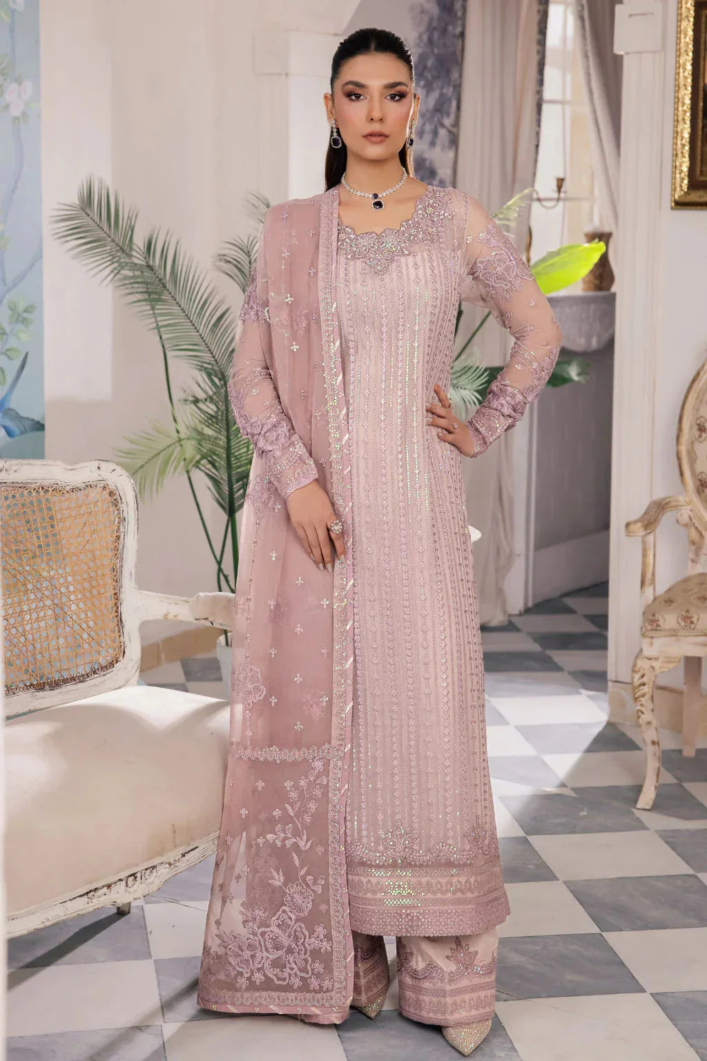 Iznik | Chinnon Chiffon | CC-39 BAREEN - Aqsa Fabrics