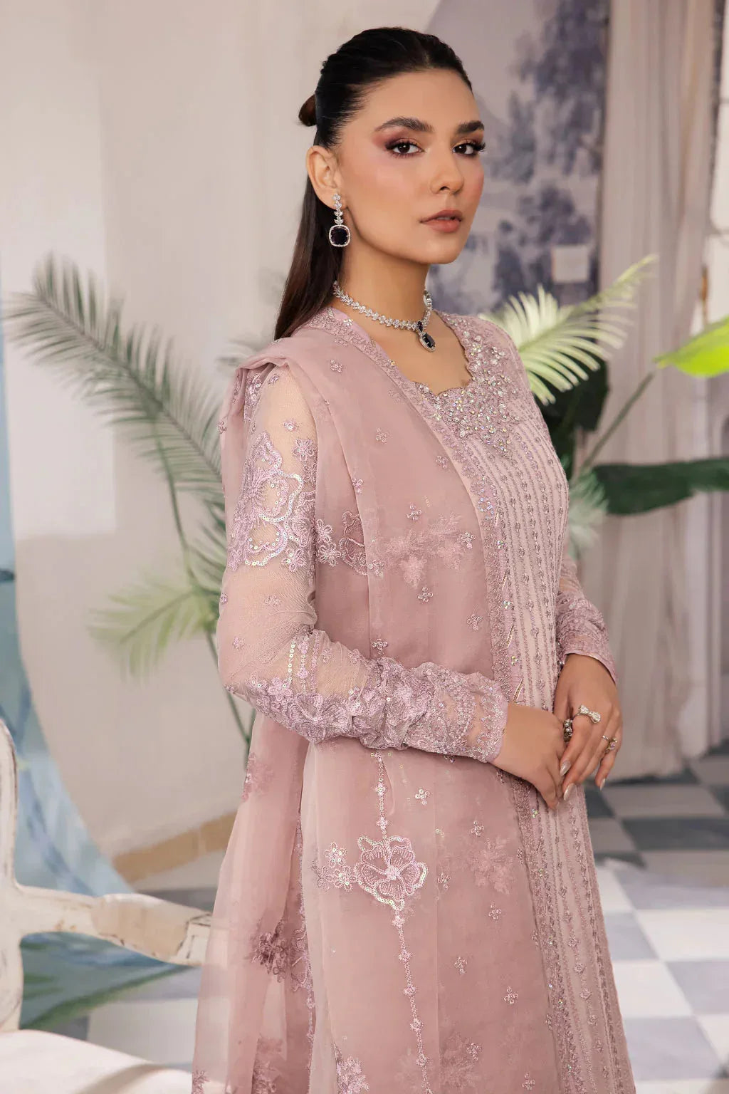 Iznik | Chinnon Chiffon | CC-39 BAREEN - Aqsa Fabrics