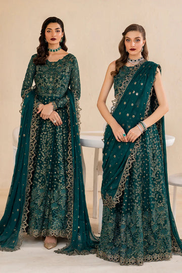 Iznik | Chinnon Chiffon | CC-47 Embroidered Chiffon - Aqsa Fabrics