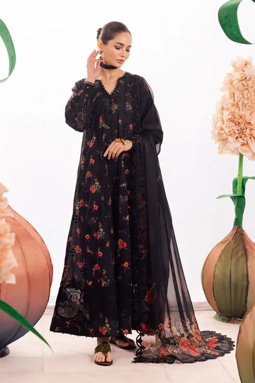 Iznik | Dahlia Embroidered Lawn | DL-08 - Aqsa Fabrics
