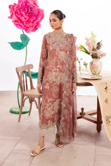 Iznik | Dahlia Embroidered Lawn | DL-12 - Aqsa Fabrics