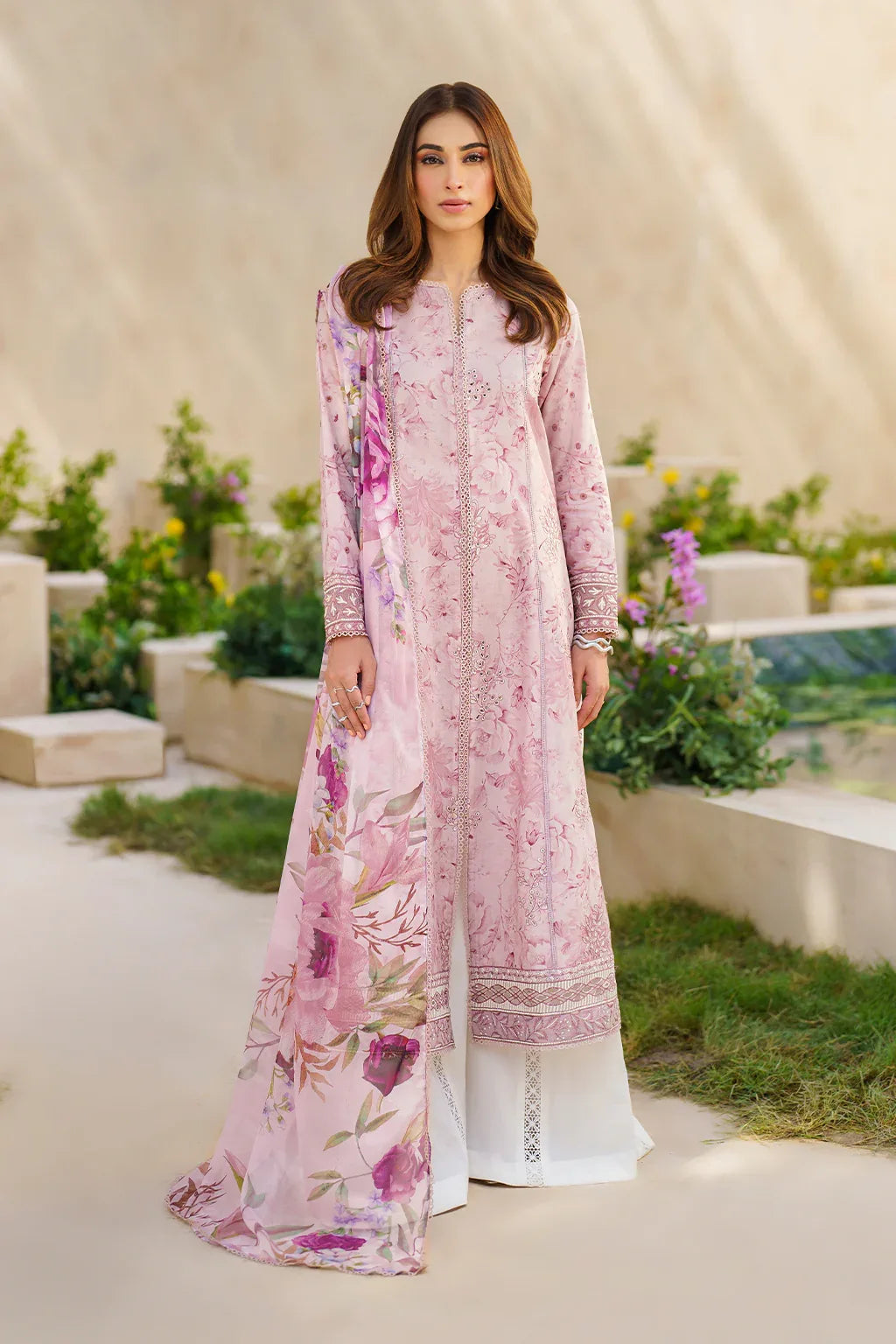 Iznik | Exclusive Lawn | SFL-06 EMBROIDERED LAWN - Aqsa Fabrics