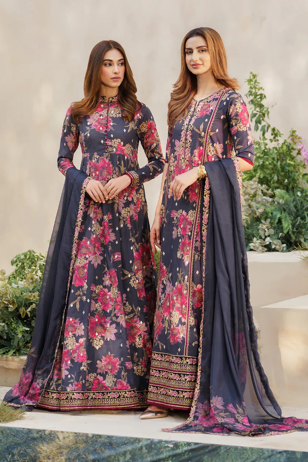Iznik | Exclusive Lawn | SFL-12 EMBROIDERED LAWN - Aqsa Fabrics