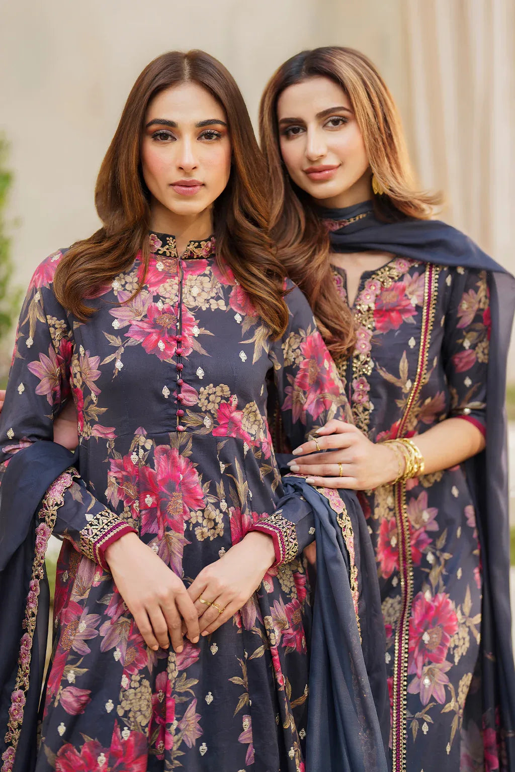 Iznik | Exclusive Lawn | SFL-12 EMBROIDERED LAWN - Aqsa Fabrics