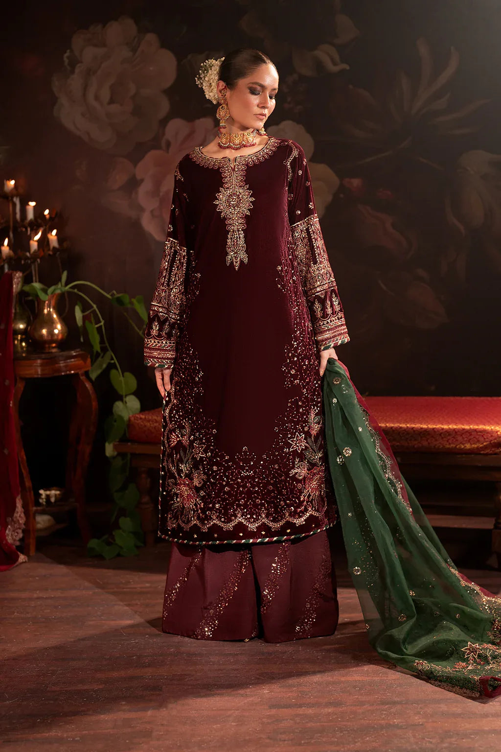 Iznik | Exclusive Velvet | IV-39 - Aqsa Fabrics