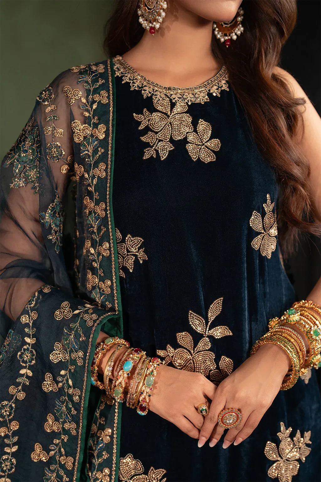 Iznik | Exclusive Velvet | IV-51 - Aqsa Fabrics