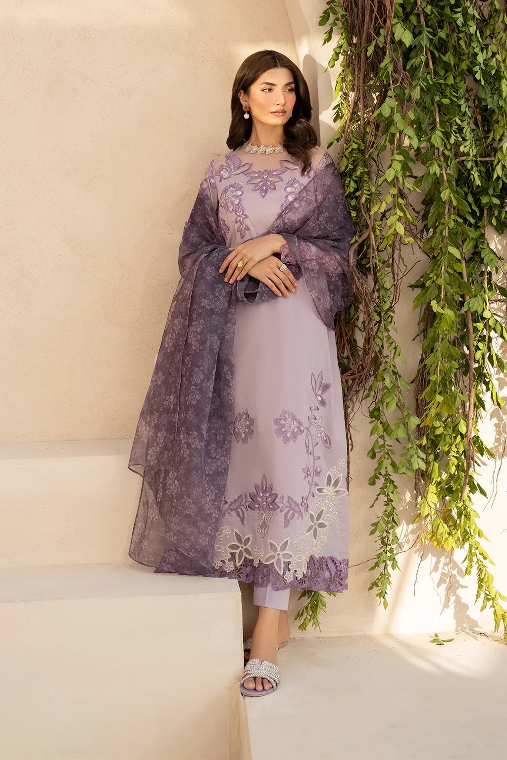 Iznik | Festive Lawn 25 | EFL-01 - Aqsa Fabrics
