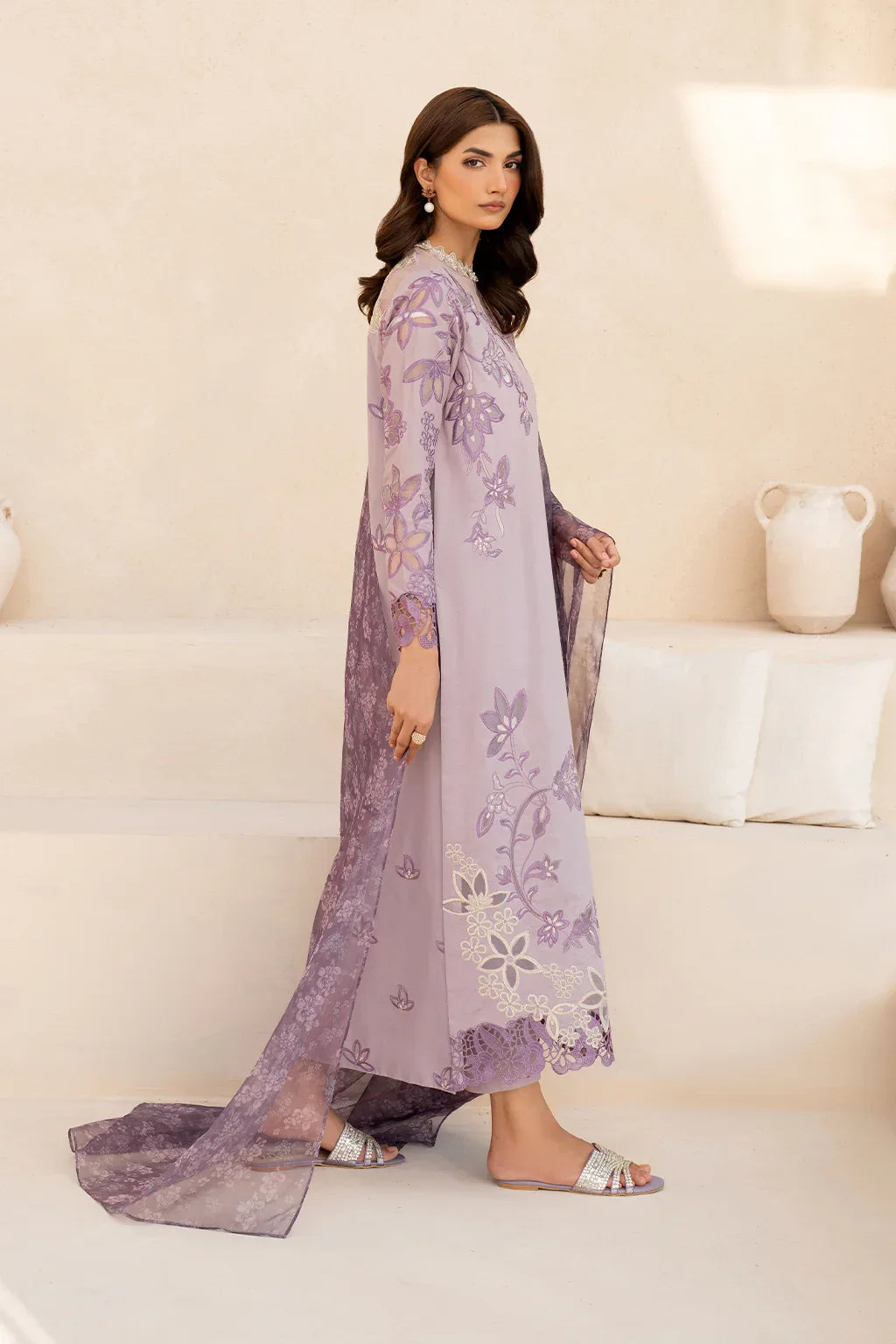 Iznik | Festive Lawn 25 | EFL-01 - Aqsa Fabrics