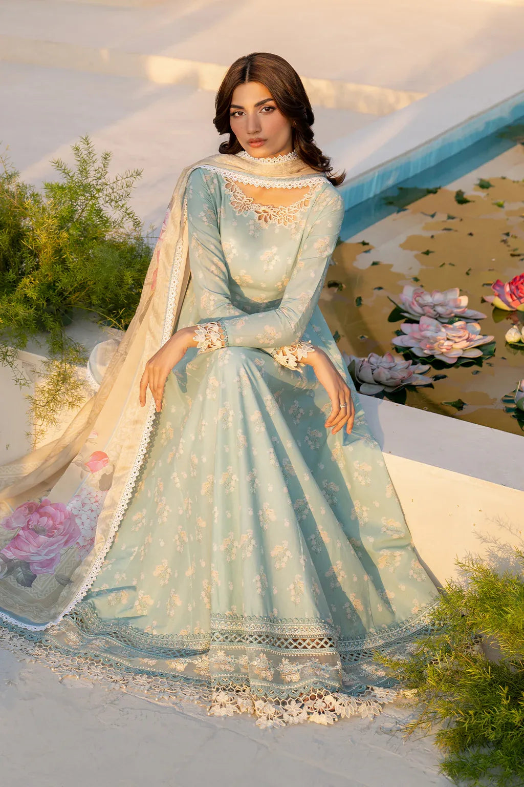 Iznik | Festive Lawn 25 | EFL-06 - Aqsa Fabrics
