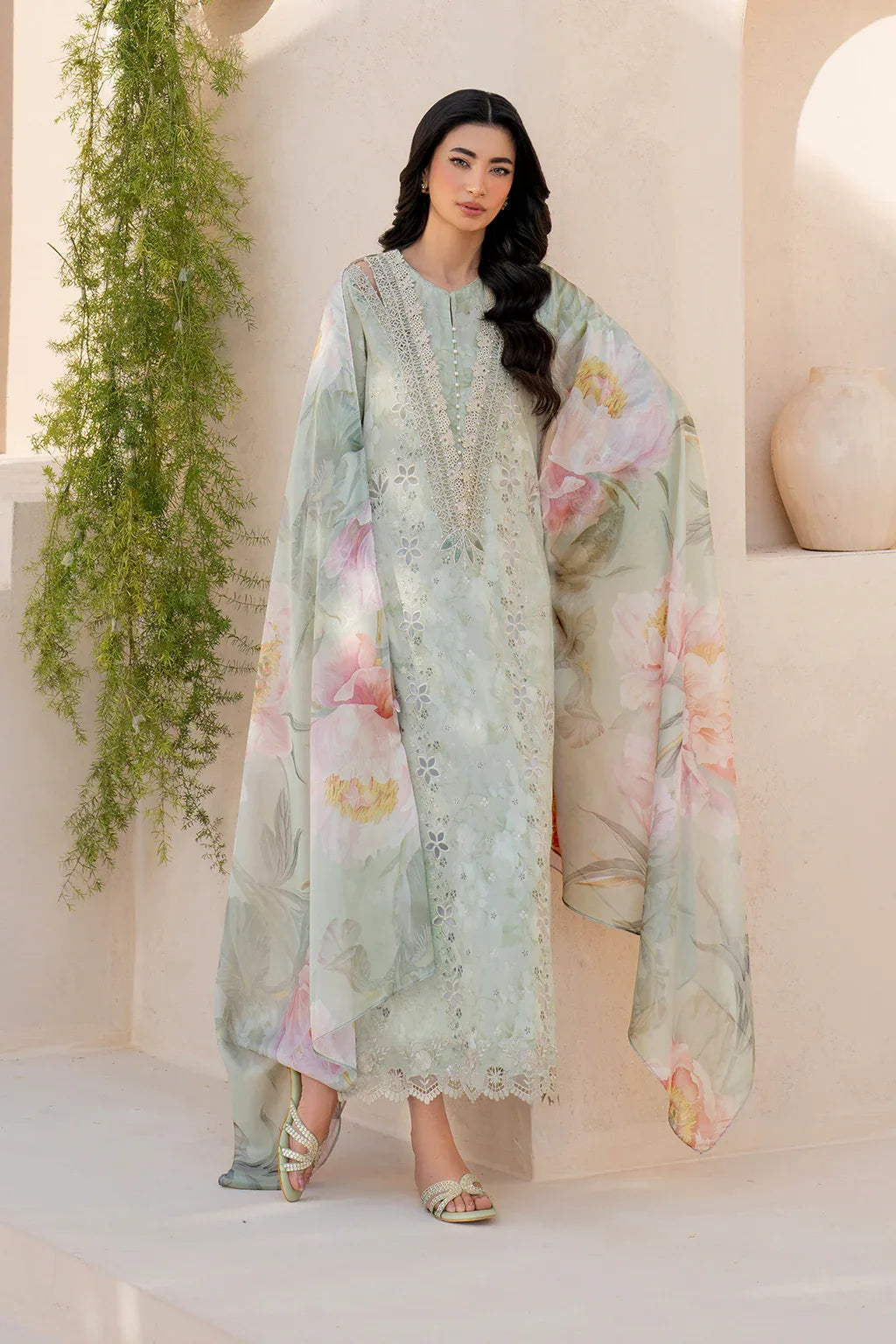 Iznik | Festive Lawn 25 | EFL-07 - Aqsa Fabrics