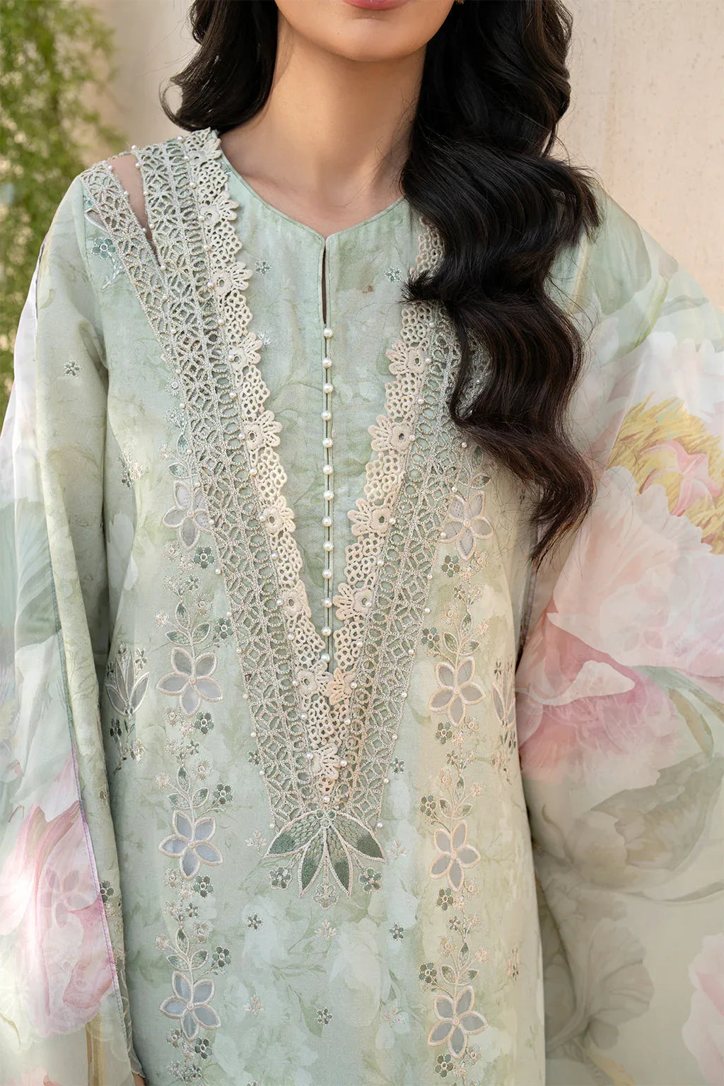 Iznik | Festive Lawn 25 | EFL-07 - Aqsa Fabrics