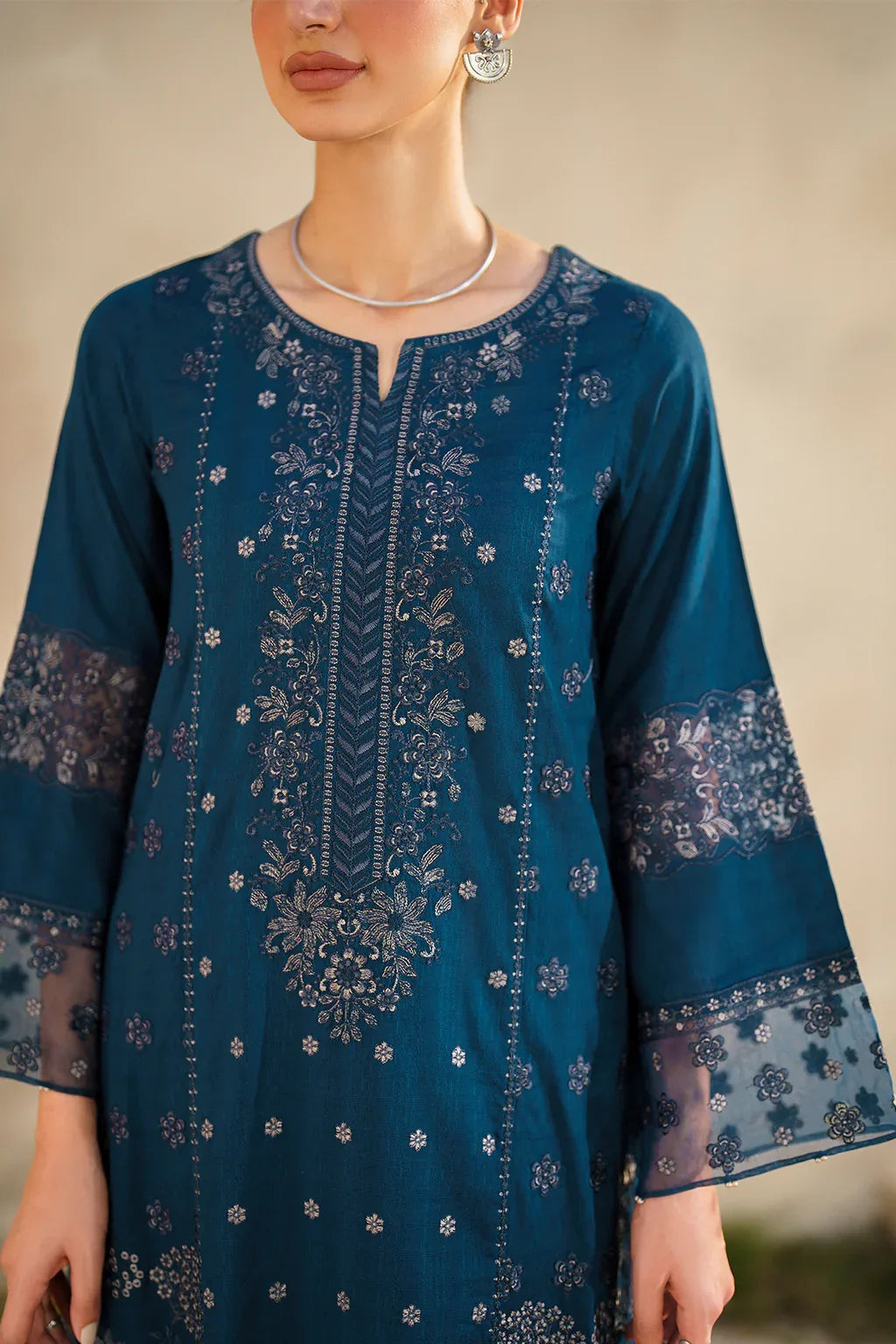Iznik | Festive lawn 24 | SFL-01 - Aqsa Fabrics