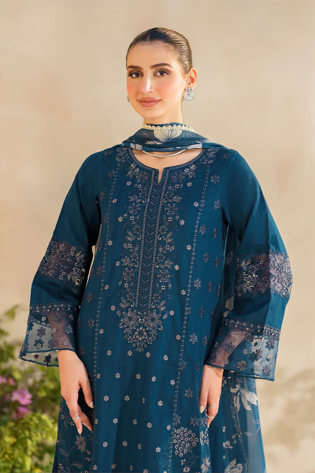Iznik | Festive lawn 24 | SFL-01 - Aqsa Fabrics