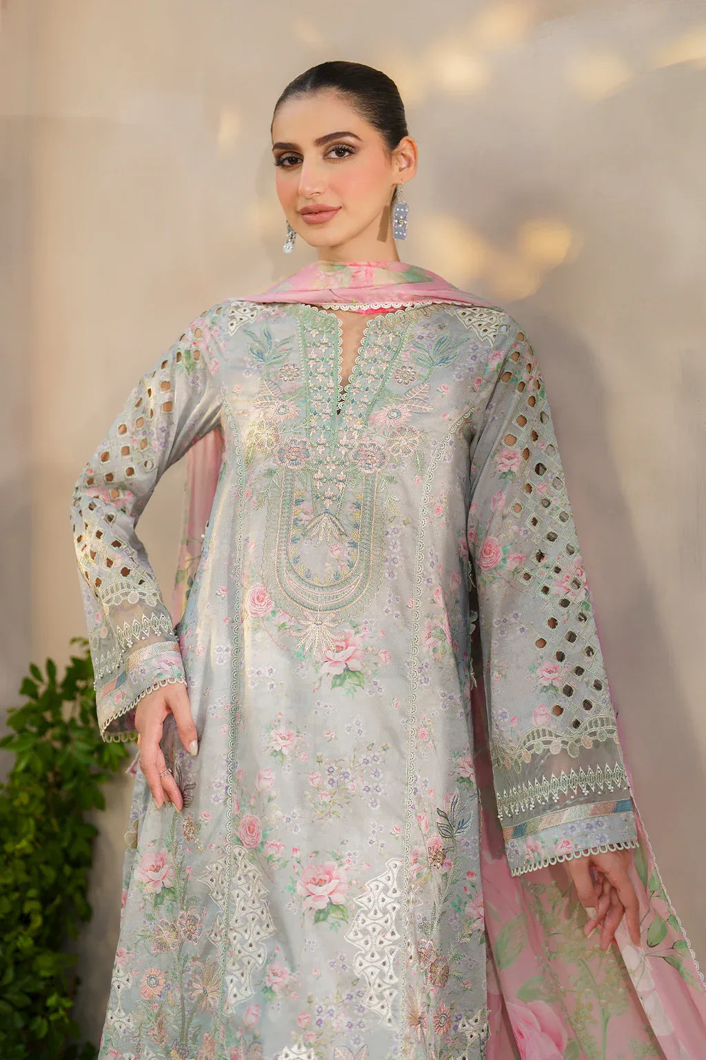 Iznik | Festive lawn 24 | SFL-07 - Aqsa Fabrics