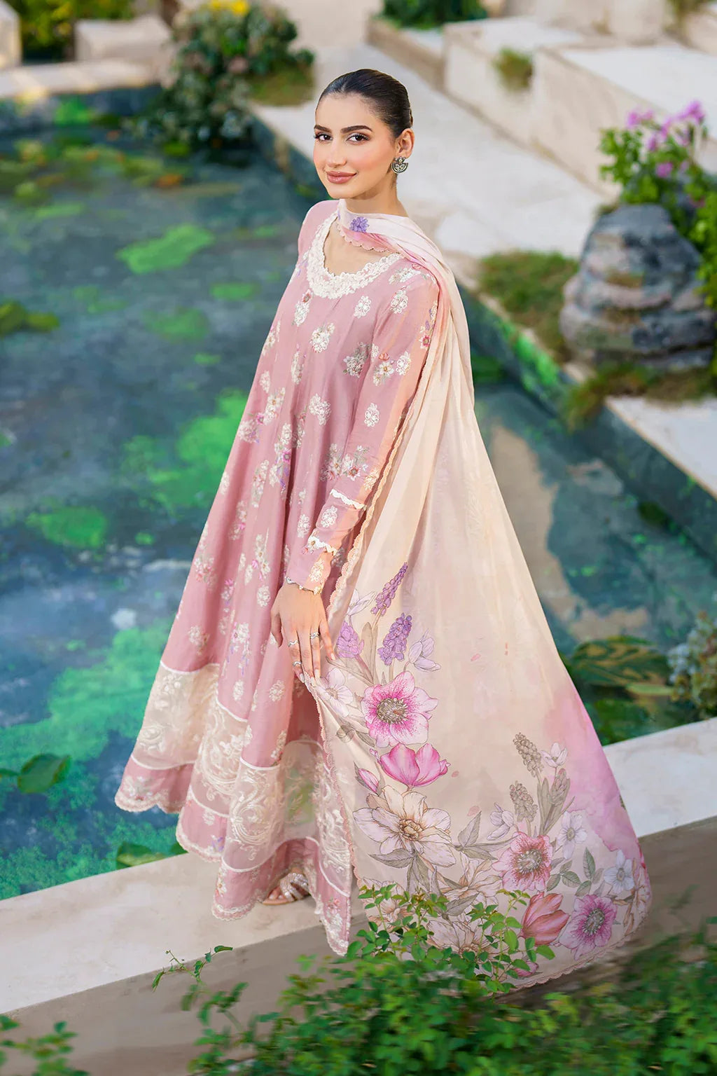 Iznik | Festive lawn 24 | SFL-08 - Aqsa Fabrics