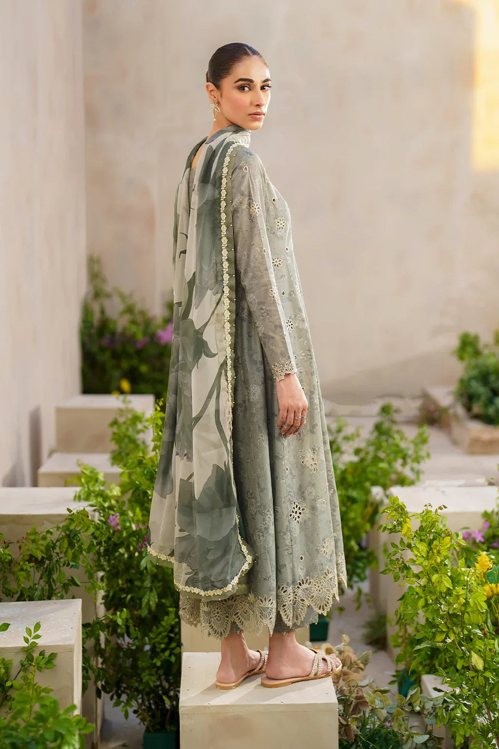 Iznik | Festive lawn 24 | SFL-10 - Aqsa Fabrics