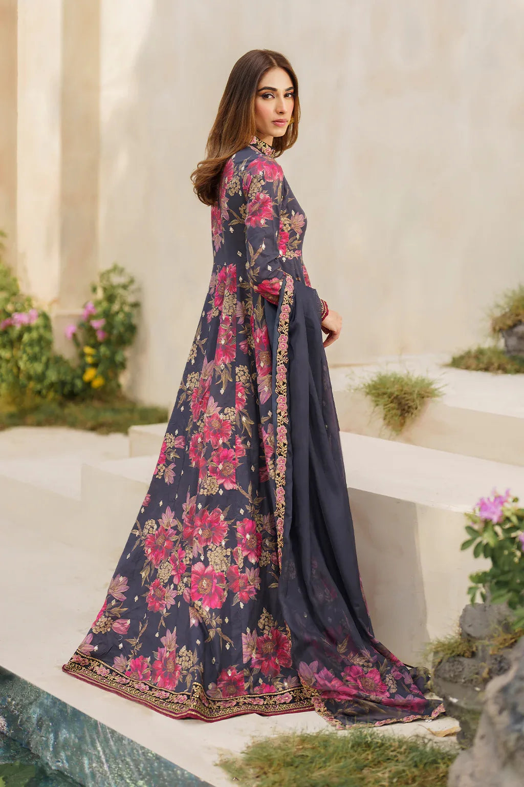 Iznik | Festive lawn 24 | SFL-12 - Aqsa Fabrics