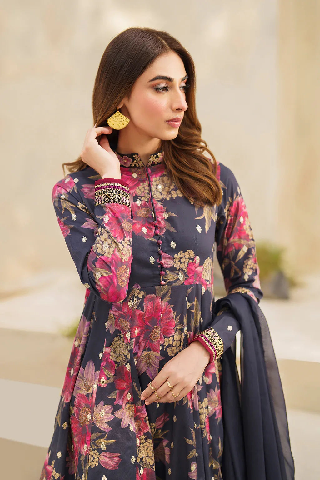 Iznik | Festive lawn 24 | SFL-12 - Aqsa Fabrics