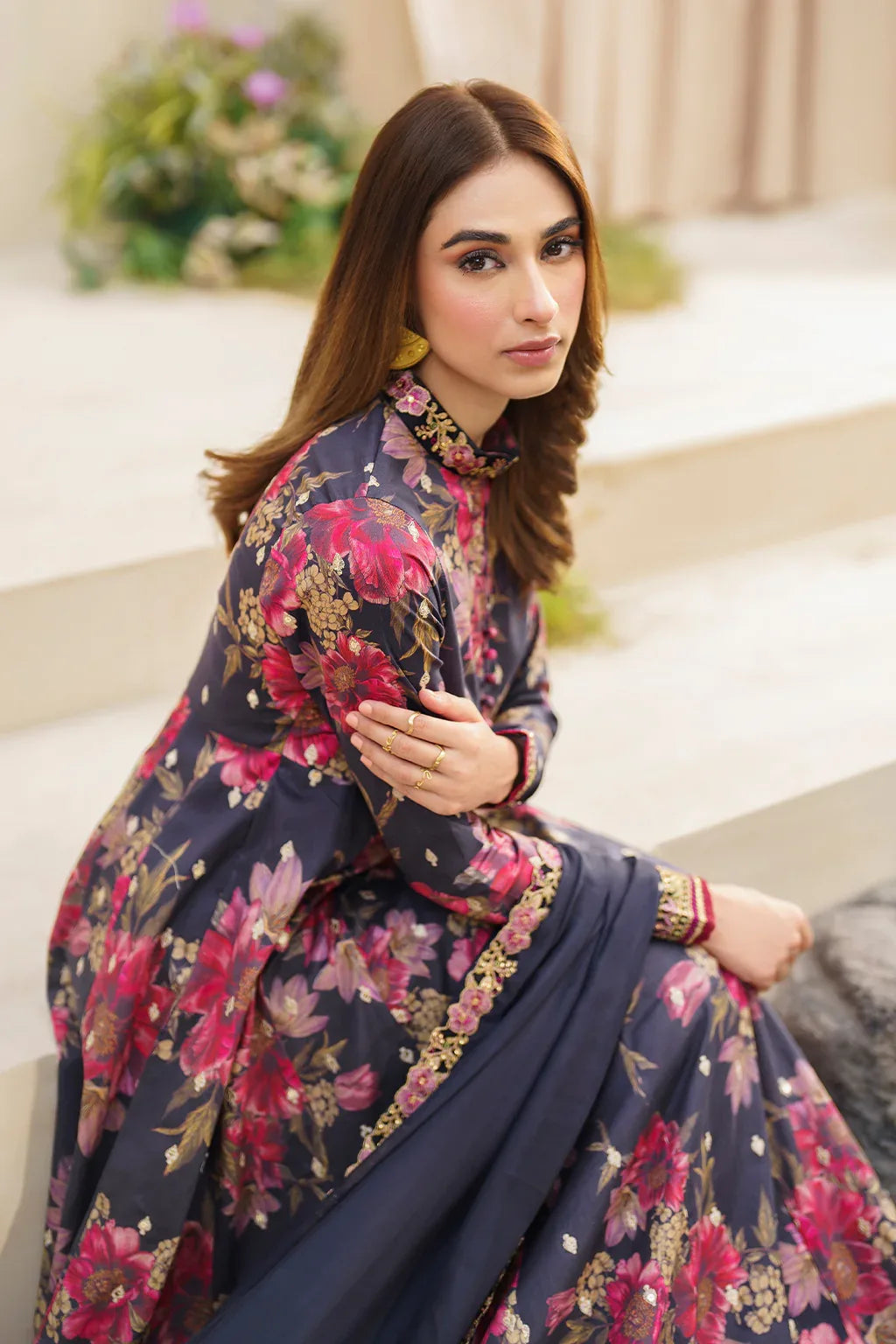 Iznik | Festive lawn 24 | SFL-12 - Aqsa Fabrics
