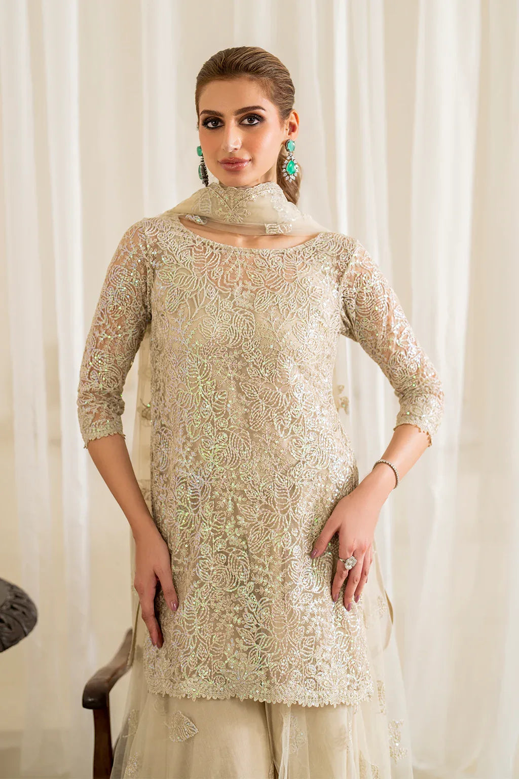 Iznik | Formal Wear | UE-295 - Aqsa Fabrics