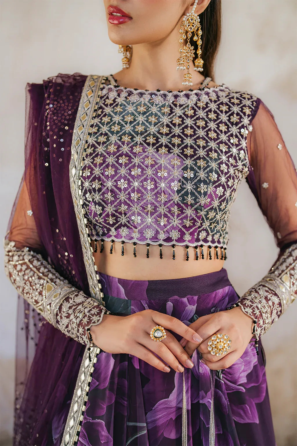 Iznik | Formal Wear | UE-322 - Aqsa Fabrics