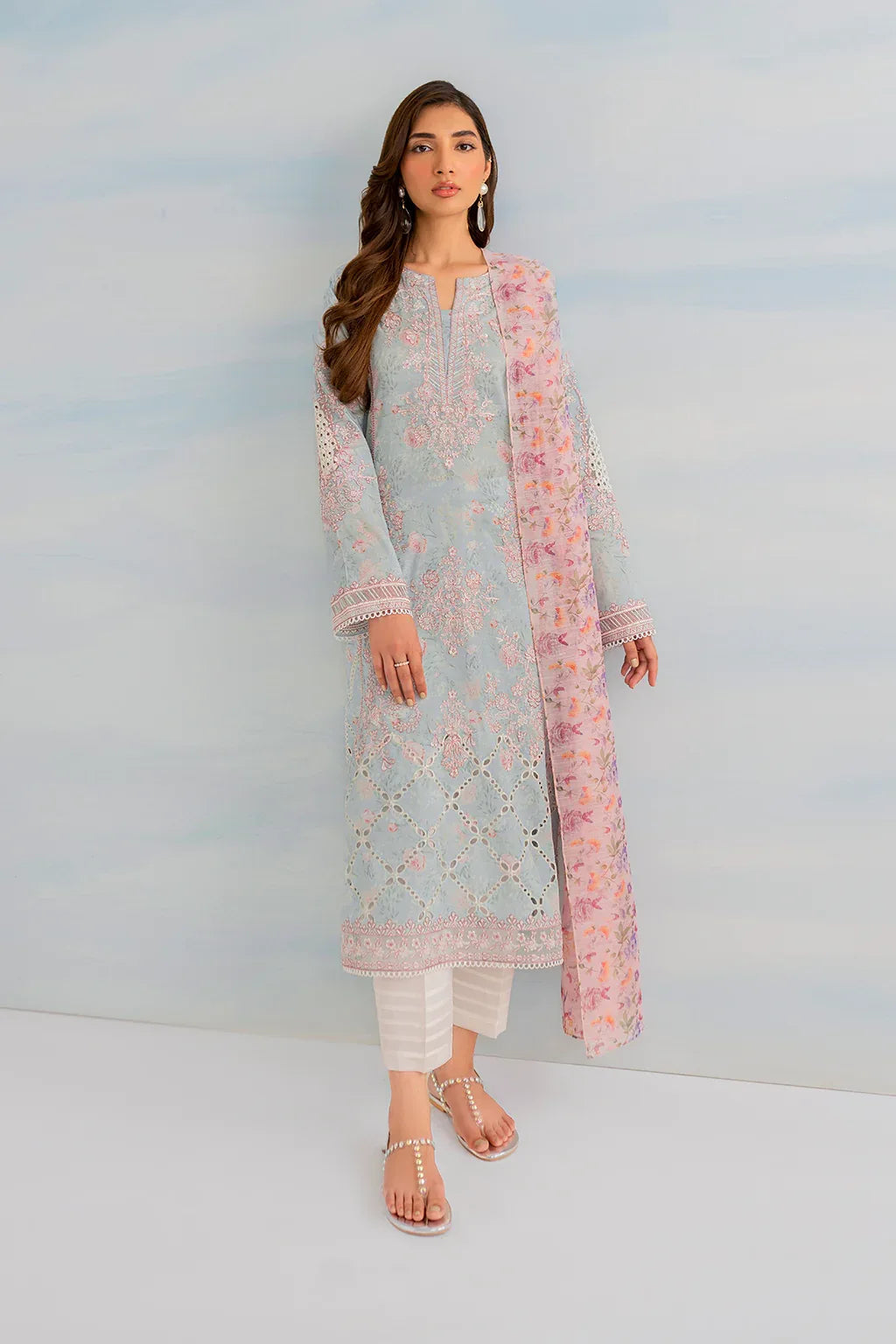 Iznik | Guzel lawn 24 | IGL-01 - Aqsa Fabrics