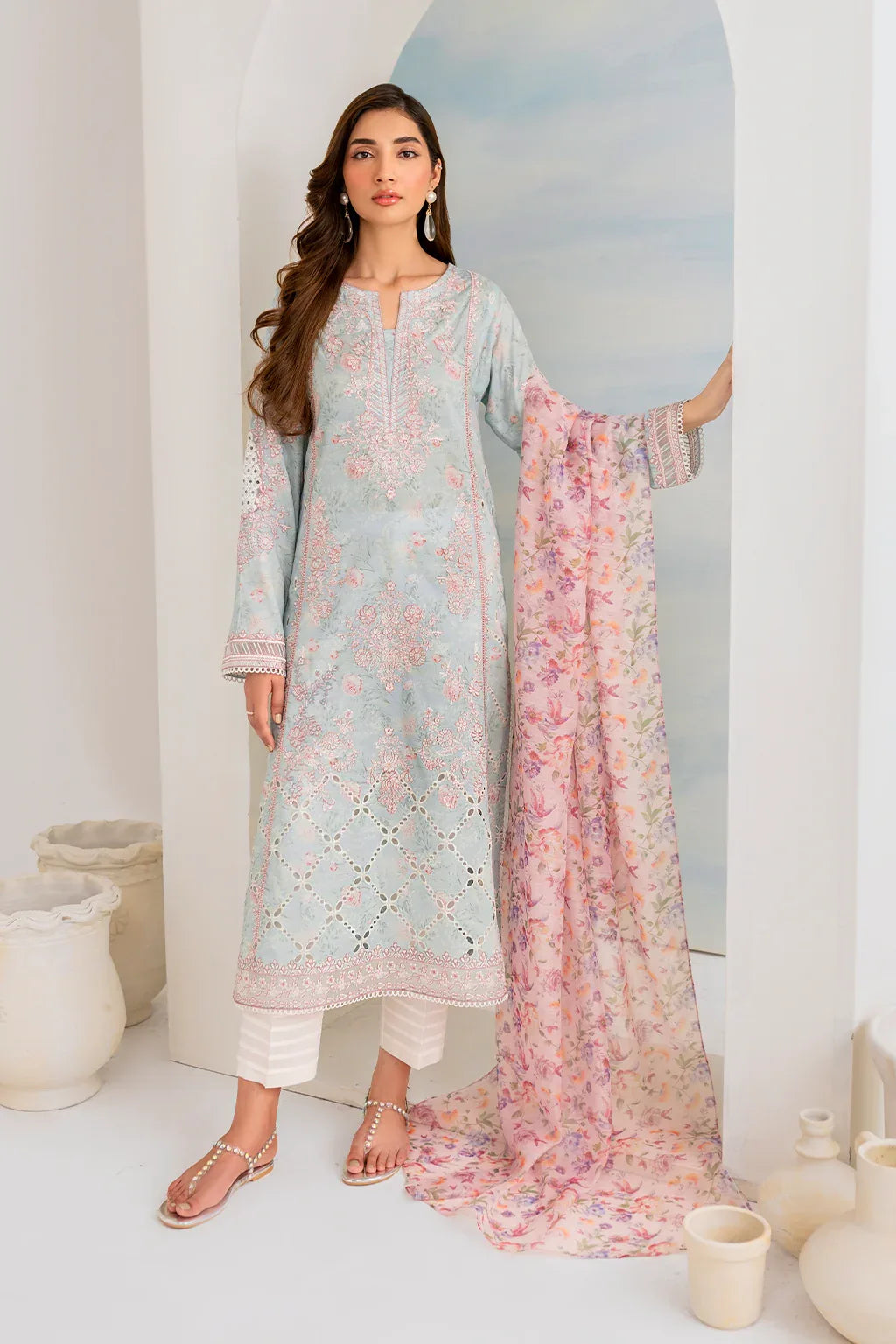 Iznik | Guzel lawn 24 | IGL-01 - Aqsa Fabrics