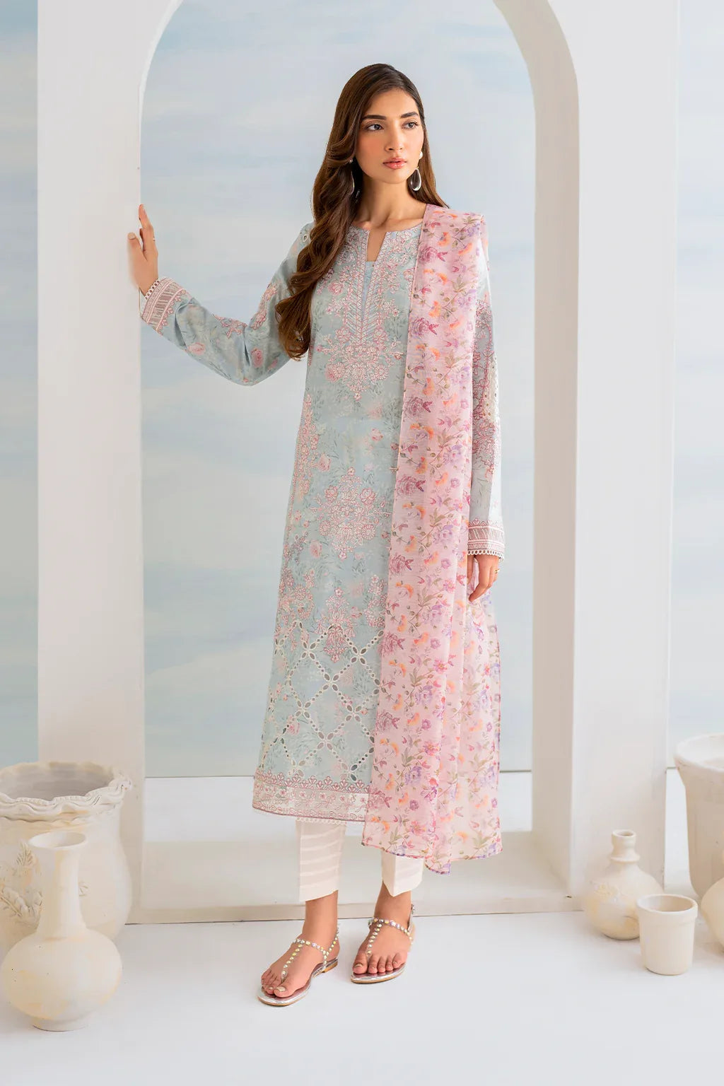 Iznik | Guzel lawn 24 | IGL-01 - Aqsa Fabrics