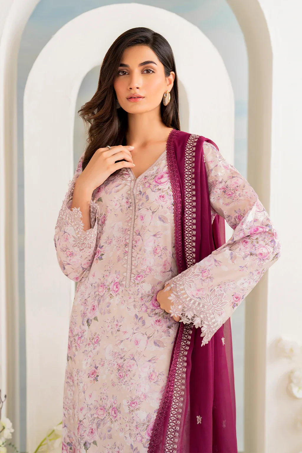 Iznik | Guzel lawn 24 | IGL-08 - Aqsa Fabrics