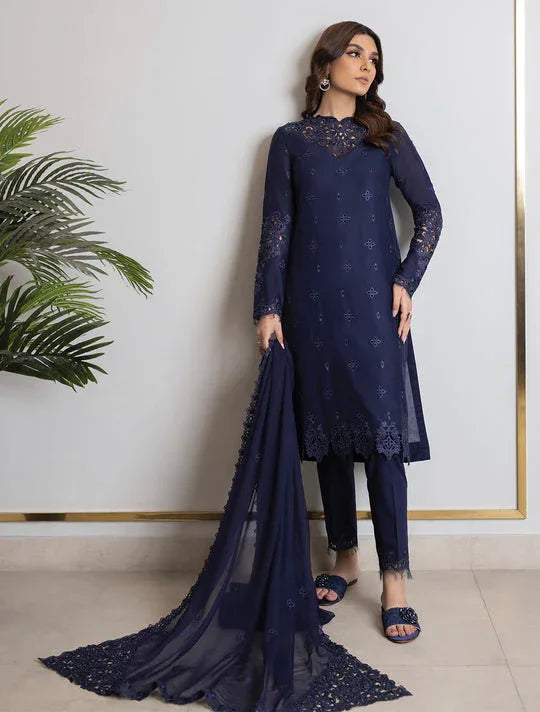 Iznik | Lawnkari 24 | UE-146 NEATSCAPE - Aqsa Fabrics