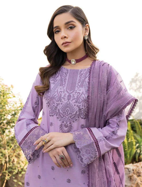 Iznik | Lawnkari 24 | UE-148 SOFT SWARD - Aqsa Fabrics