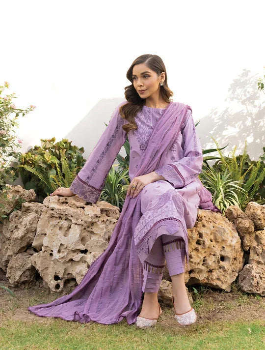 Iznik | Lawnkari 24 | UE-148 SOFT SWARD - Aqsa Fabrics