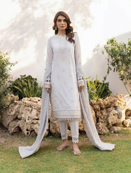 Iznik | Lawnkari 24 | UE-150 SERENE TURF - Aqsa Fabrics