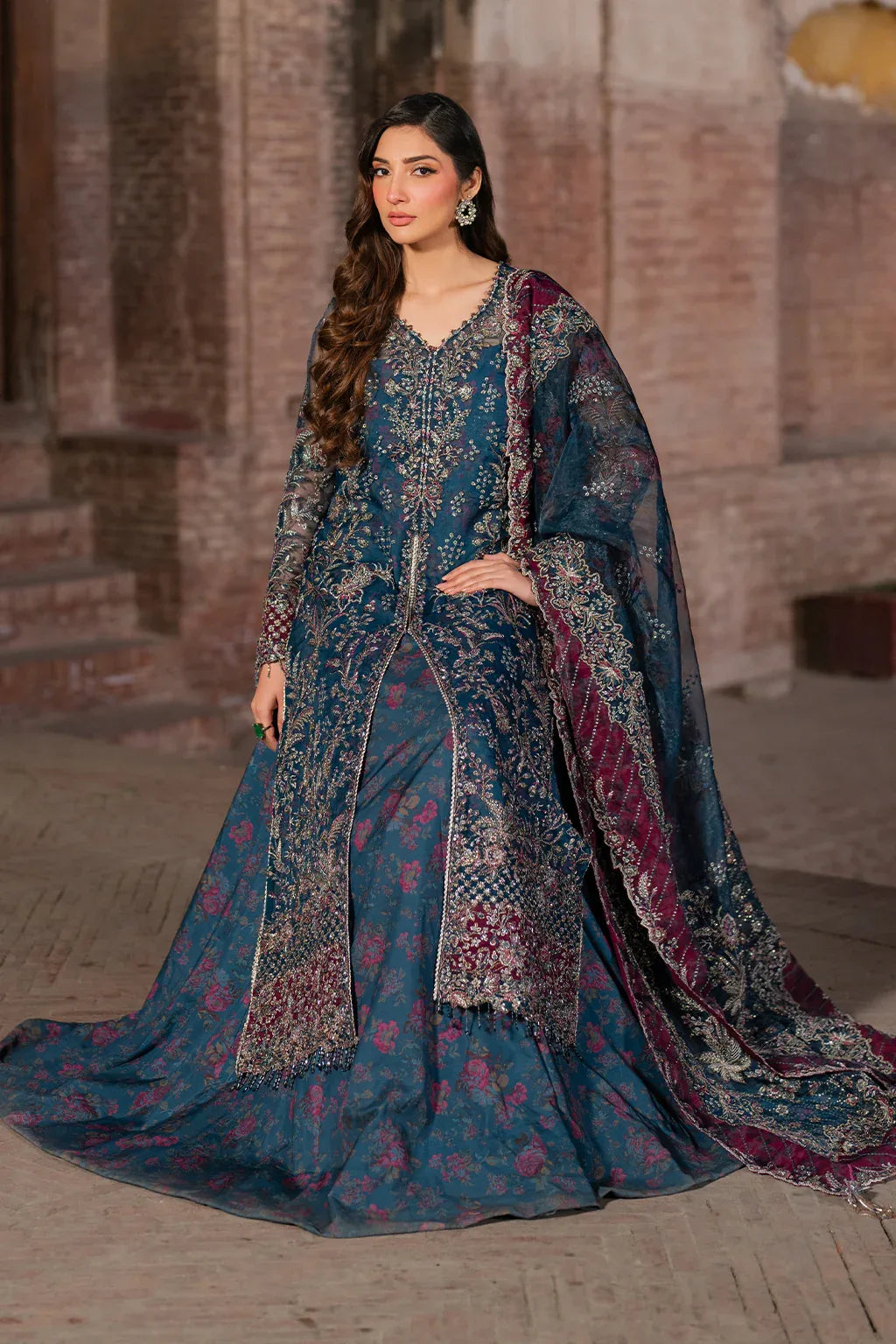Iznik | Luxury Chiffon | ILC-03 - Aqsa Fabrics