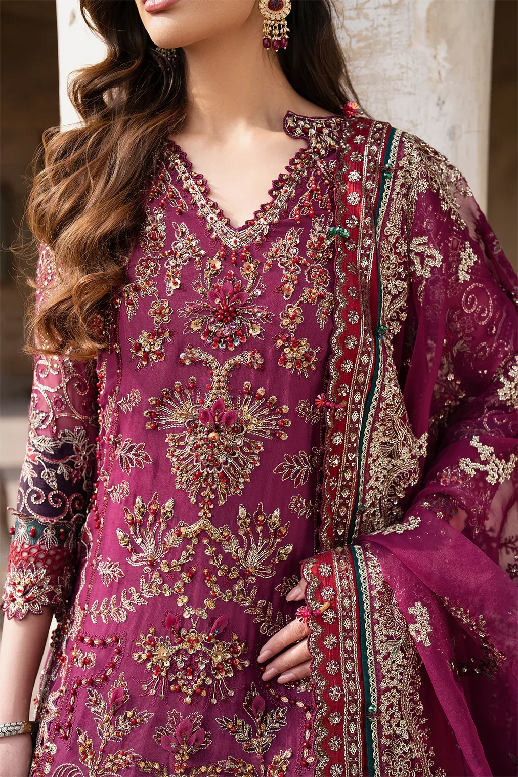 Iznik | Luxury Chiffon | ILC-04 - Aqsa Fabrics