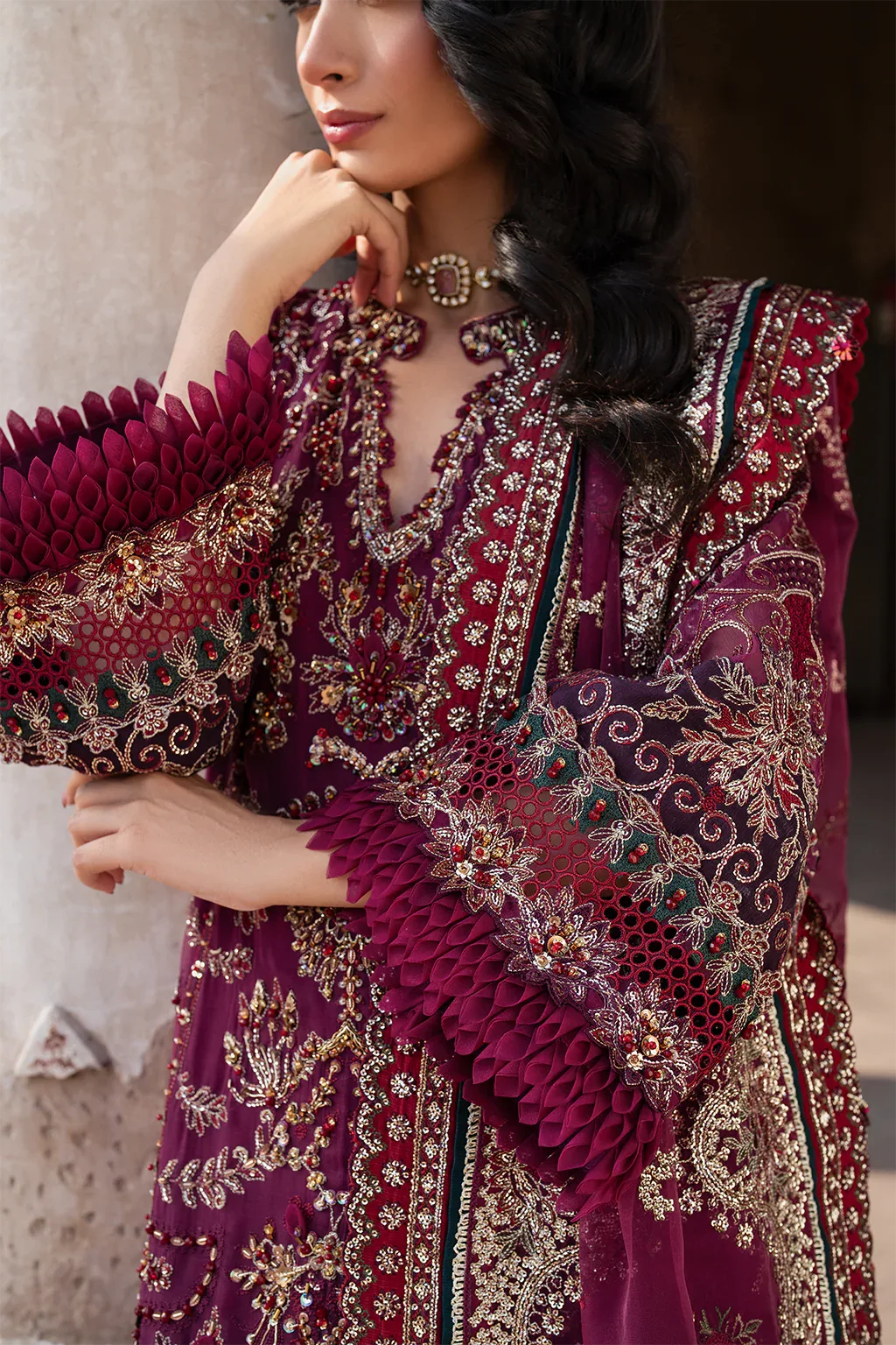 Iznik | Luxury Chiffon | ILC-04 - Aqsa Fabrics