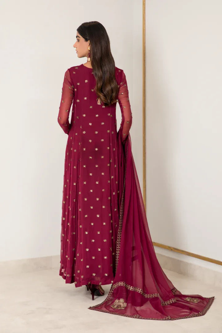 Iznik | Ready to Wear | IP-157 - RUBELLITE - Aqsa Fabrics