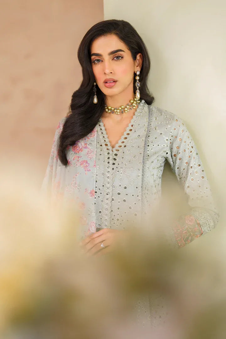 Iznik | Ready to Wear | IP-224 EMBROIDERED LAWN - Aqsa Fabrics