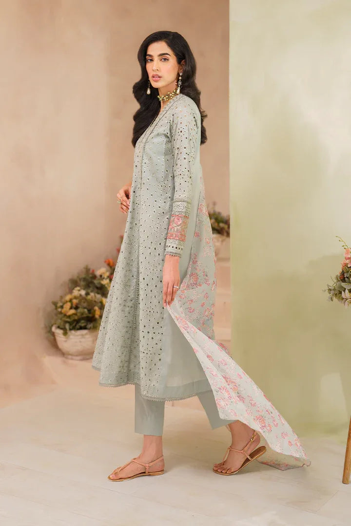 Iznik | Ready to Wear | IP-224 EMBROIDERED LAWN - Aqsa Fabrics