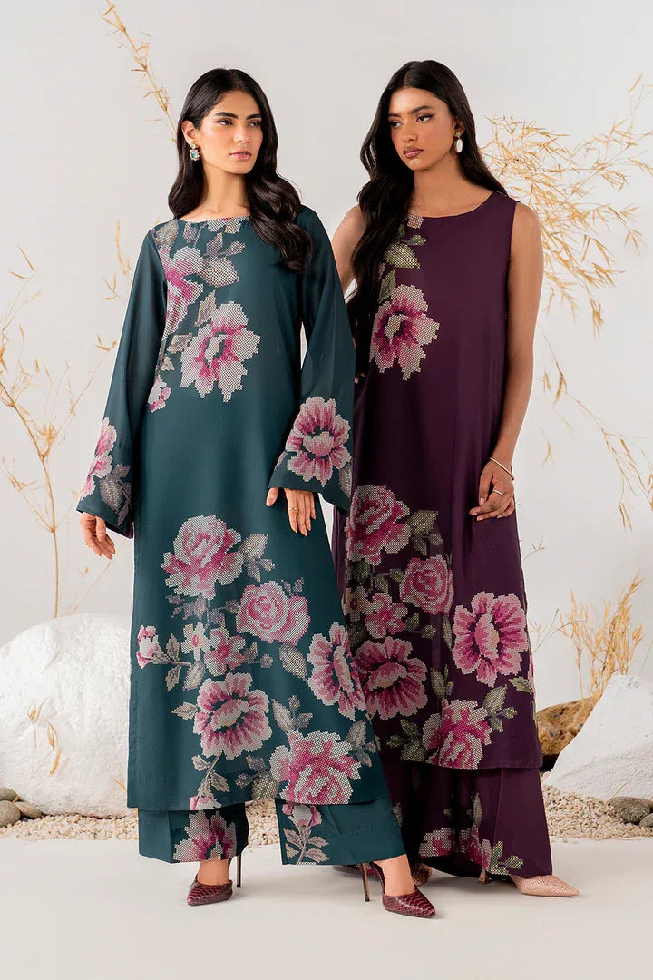 Iznik | Ready to Wear | IP-239 PRINTED GEORGETTE - Aqsa Fabrics